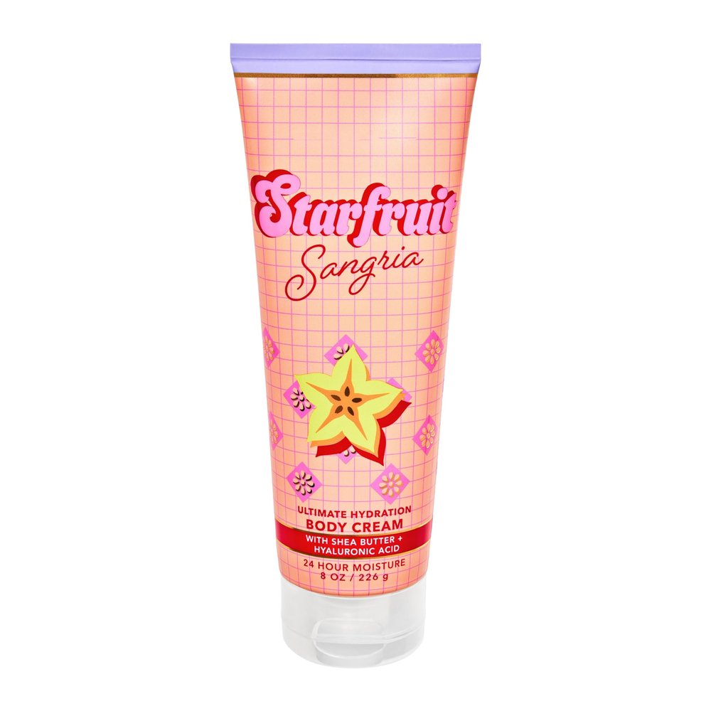 Bath and Body Starfruit Sangria Ultimate Hydration Body Cream | 8 Oz