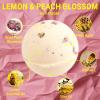 3 Pack Bath Bombs for Women Spa Gift Set with Lemon and Rose Milk Essential Oils Sea Salt Relaxing Birthday Gift for Her Bubble Bath Skincare Relaxation Aromatherapy Gifts view 4