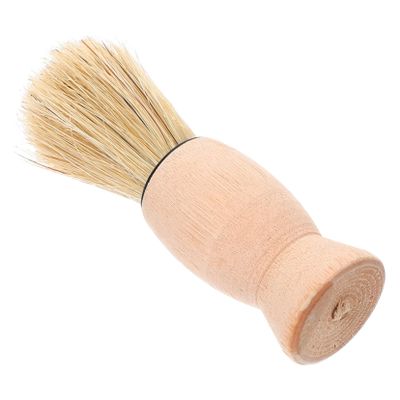 GALPADA Men Beard Grooming Brush Portable Shaving Brush for Professional Barber Use Retro Design Efficient Hair Sweeping Essential Shaving Accessories for Men