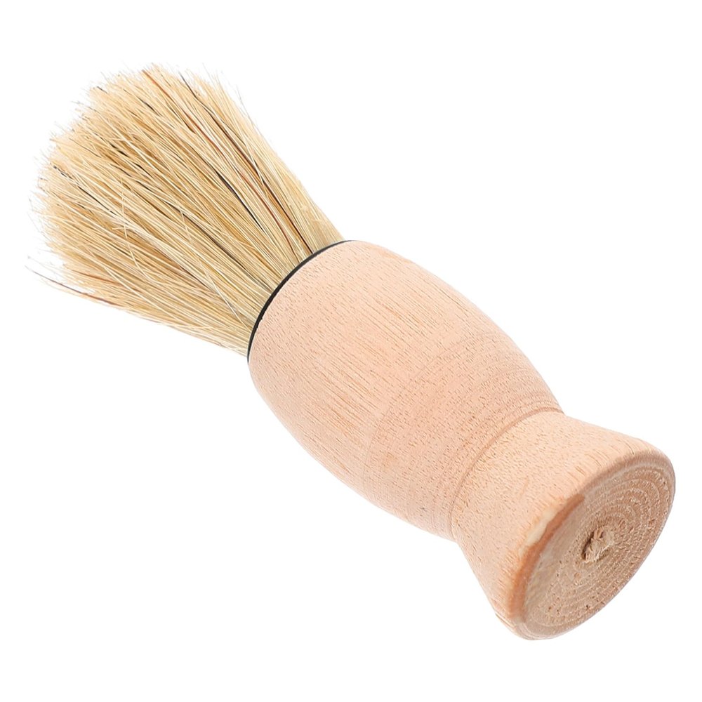 GALPADA Men Beard Grooming Brush Portable Shaving Brush for Professional Barber Use Retro Design Efficient Hair Sweeping Essential Shaving Accessories for Men