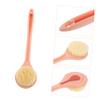 Long Handle Bath Brush for Gentle Exfoliation, Pink PP Shower Scrubber view 3