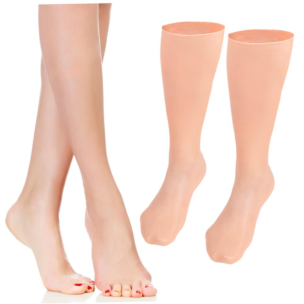 DEARMAMY Moisturizing Long Socks for Dry Cracked Feet 1 Pair Soft Comfortable Foot Care Socks Elasticity for Women for Daily Use