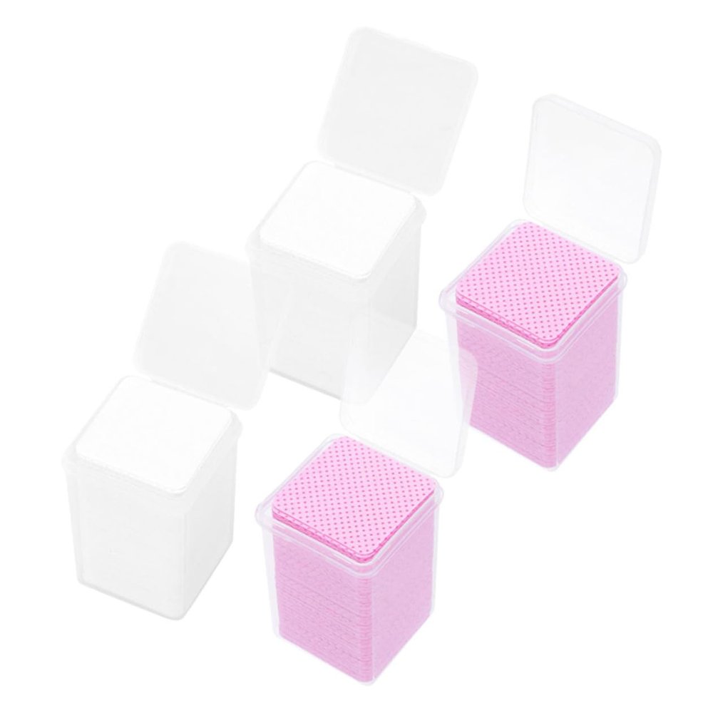 GALPADA 200 Cotton Pads for Eyelash Glue Cleanup 100% Cotton Wipes for Salon Use Effective Eyelash Extension Remover
