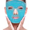 Cold Face Eye Mask Ice Pack Reduce Facial Puff, Dark Circles, Gel Beads Hot Heat Cold Compress Pack, Face SPA for Woman Sleeping, Pressure, Headaches (Blue) view 1