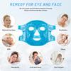 Cold Face Eye Mask Ice Pack Reduce Facial Puff, Dark Circles, Gel Beads Hot Heat Cold Compress Pack, Face SPA for Woman Sleeping, Pressure, Headaches (Blue) view 2