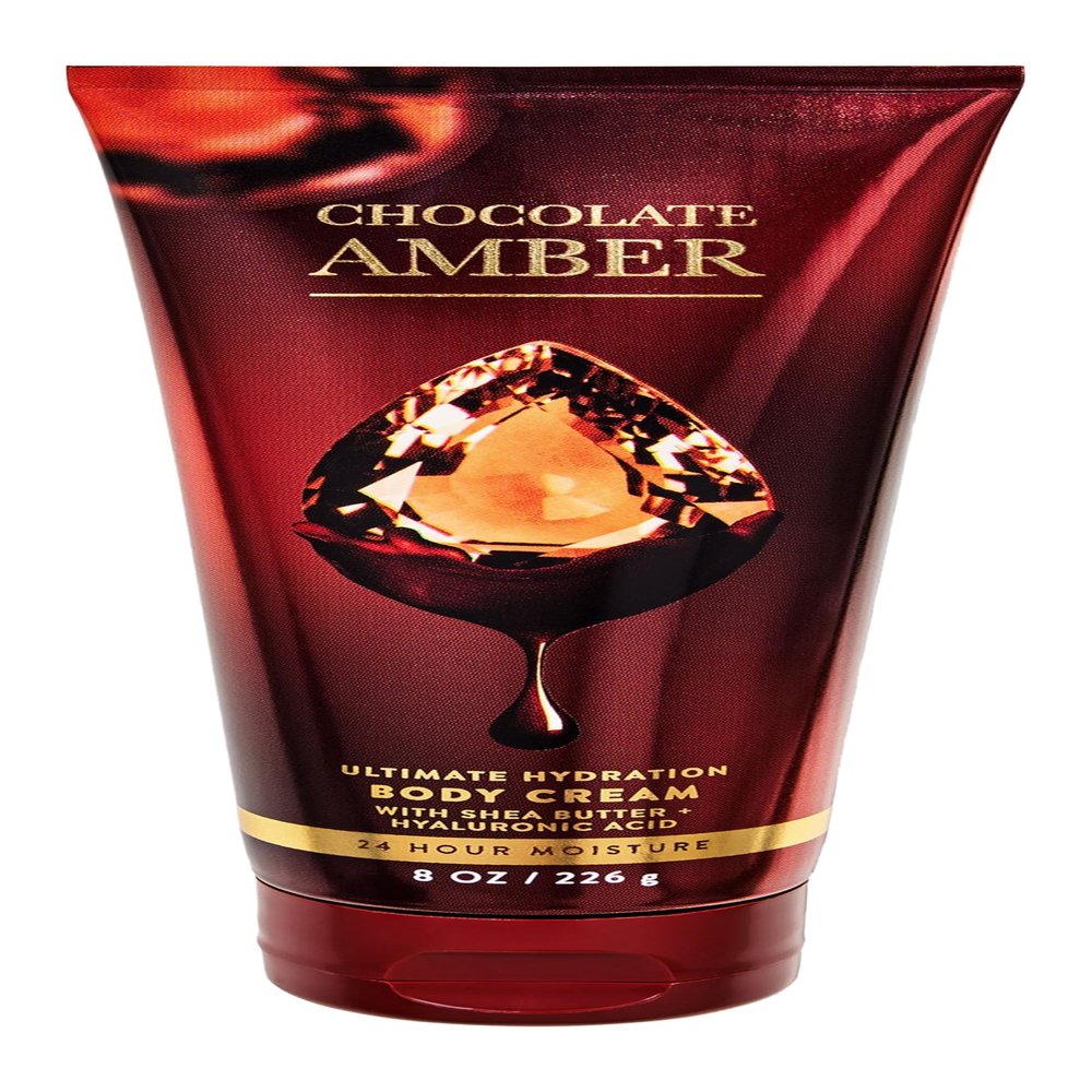 Bath and Body Chocolate Amber Ultimate Hydration Body Cream | 8 Oz