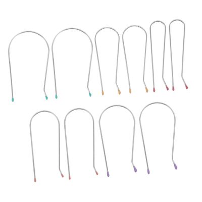 Healeved 40pcs U Shaped Hot Roller Clips Heat Resistant Hair Curler Clamps for Perm Rods to Durable Replacement Clips for Secure Styling and Travel Convenience