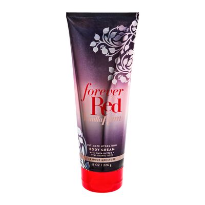 Bath and Body Forever Red Vanilla Rum Ultimate Hydration Body Cream - 8 Oz