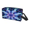 Travel Toiletry Bag for Women Men - Waterproof Cosmetic Toiletries for Girls Kids, Dopp Kit Shaving Makeup Pouch Wash Bags Accessories Organizer, Blue Mandala view 2