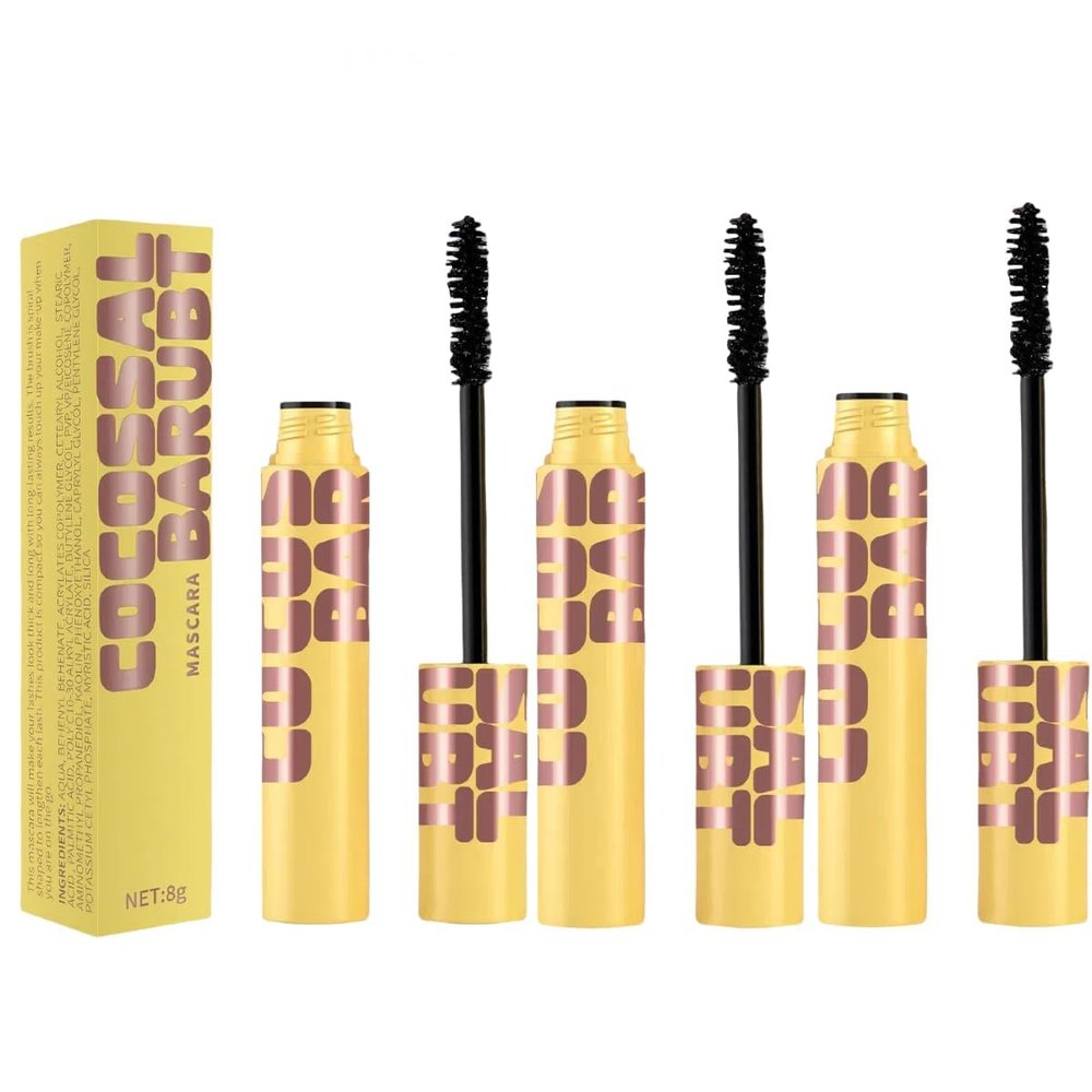 24 Hour Waterproof Mascara - Lengthening + Curling + Separating - Smudge Proof - Buildable Volume for Fuller Lashes