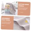 DEARMAMY 5pcs Cute Face Towel Absorbent Cotton Towels Soft Washcloths for Bath Travel Home view 4