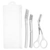 GALPADA 1Set Eye Brow Shaping Kit Transparent Eyebrow Trimmer with Scissors and Razor for Precise Grooming Safe Design for Women and Men view 1