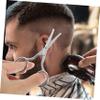 GALPADA 2Pcs Stainless Steel Eyebrow Trimming Scissors Safety Grooming Scissors for Eyebrows Nose Hair and Facial Hair Durable and Easy to Use for Men and Women view 4