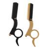 GALPADA 2Pcs Manual Beard Razor for Men Classic Straight Razor for Barber Shops Home Use Safe for Shaving Beard Body Hair Eyebrows Includes Options view 1