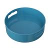 360-Degree Rotating Storage Tray, Desktop Organizer for Kitchen and Bathroom, Turquoise Blue (2) view 1