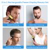 Beanify Electric Razor for Men & Women, 3-in-1 Cordless Rechargeable Foil Shaver with LED Display, Waterproof Wet & Dry Painless Body Razor for Face, Nose, and Ear Hair  Travel Friendly (Black) view 2