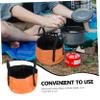 BESPORTBLE 2 Sets Collapsible Water Basins Lightweight Folding Foot Soak Tubs for Camping Fishing and Outdoor Activities Durable with Double Handles view 4