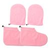 Healvian 1Set Paraffin Wax Gloves and Socks Hand and Foot Warmers for Thermal Machine Breathable Material Washable and Reusable for Nail Protection view 1