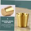 FOMIYES 1Pc Stainless Steel Shaving Bowl for Men Elegant Foaming Soap Cup Compact Design for Easy Travel and Daily Use Barber Shaving Tool view 3
