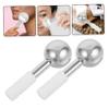 FOMIYES 2pcs Ice Globes for Facials Stainless Steel Cooling Rollers for Facial Massage Ergonomic Handle Reduce Puffiness Enhance Circulation for and Gifting view 4