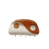 1pc Non-Slip Semicircle Tai Chi Hair Claw Clips Retro Acetate Yin Yang Barrettes Hair Accessories for Women view 1