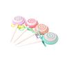 Anneome 2Pcs Lollipop Shaped Pumice Stone Foot Care Tool Foot Rubbing Scrubber for Dead Skin Removal Mixed Color Exfoliating Portable view 2