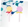 Anneome 2Pcs Lollipop Shaped Pumice Stone Foot Care Tool Foot Rubbing Scrubber for Dead Skin Removal Mixed Color Exfoliating Portable view 3