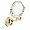 10X Magnifying Mirror with Light 8 inch Lighted Makeup Mirror, 360 Rotation Hardwired Light up Mirror, Double Sided LED Vanity MirrorAntique Bronze,Hardwired view 1