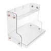PRETYZOOM 2Tier Cosmetic Organizer Transparent Makeup Storage Holder for Bathroom Bedroom Space Saving Vanity Organizer Stylish Design for Tidy Storage view 1