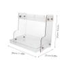 PRETYZOOM 2Tier Cosmetic Organizer Transparent Makeup Storage Holder for Bathroom Bedroom Space Saving Vanity Organizer Stylish Design for Tidy Storage view 2