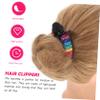 ASAKKURA 2PCS Large Non-slip Rhinestone Hair Clips for Women Retro Toothed Barrette Hairpin Strong Hold for Hair Types and Professional Styling view 3