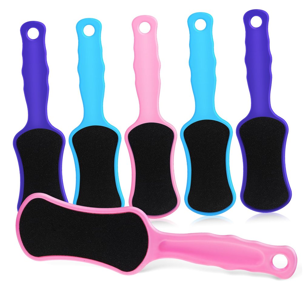 6 Pcs Exfoliating Foot Files Dead Skin Remover Pedicure Tools for Feet for Dry Rough Skin Care