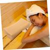 TOGEVAL 4pcs Woven Bathtub Neck Pillow Breathable Simulated Rattan Sauna Pillow for Spa and Home Use Lightweight and Compact for Elderly and Relaxation view 2