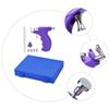 HAKIDZEL 1Set Stainless Steel Ear Hole Piercer Tool Self Ear Piercing Device for Easy Use Professional Earring Piercing Kit Purple and Design for Home Piercing view 3