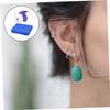 HAKIDZEL 1Set Stainless Steel Ear Hole Piercer Tool Self Ear Piercing Device for Easy Use Professional Earring Piercing Kit Purple and Design for Home Piercing view 4
