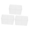 ABOOFAN 3Pcs Nail Cotton Pad Dispenser Case Holder Box Makeup Storage Organizer for Cotton Pads Swabs Sponges Quality Convenient Access for Beauty view 1