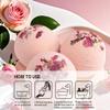 3 Pack Bath Bombs for Women Spa Gift Set with Rose Milk Lemon Essential Oils Sea Salt Moisturizing Relaxing Birthday Gift for Her Bubble Bath Skincare Relaxation Aromatherapy Gifts view 2