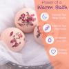 3 Pack Bath Bombs for Women Spa Gift Set with Rose Milk Lemon Essential Oils Sea Salt Moisturizing Relaxing Birthday Gift for Her Bubble Bath Skincare Relaxation Aromatherapy Gifts view 4