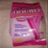 Twin Double Women's Razor, Stainless Steel Blades with Lubricating Strip, Pink, 10 Count view 1