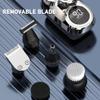 9.0 Shaver, Pro Head Shaver, 9D Floating Blade Heads, Intelligent LED Display IPX7 Waterproof Wet Dry Shaving, Rechargeable Cordless Razor (1 Set Silver) view 3
