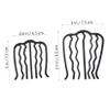 2pcs U Shaped Metal Hair Forks Chic Hair Side Combs for Women Elegant Accessories for Various Occasions for Styling Updos and Buns view 2