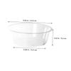 UKCOCO 3Pcs Transparent Foot Wash Basin Lightweight Plastic Wash Tub for Soaking Feet Face Washing and Bathing Compact Design for Home Travel view 2