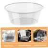 UKCOCO 3Pcs Transparent Foot Wash Basin Lightweight Plastic Wash Tub for Soaking Feet Face Washing and Bathing Compact Design for Home Travel view 3