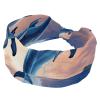 Guantierendiy Wide Headband for Women Non Slip Soft Elastic Hair Band for Daily Fashion, Dolphins Jumping Sea view 1