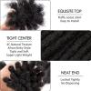0.6cm Thickness 8 Inch 30 Strands 100% Real Human Hair Dreadlock Extensions for Man/Women Permanent Loc Extensions Bundles Can Be Dyed Bleached Curled and Twisted view 2