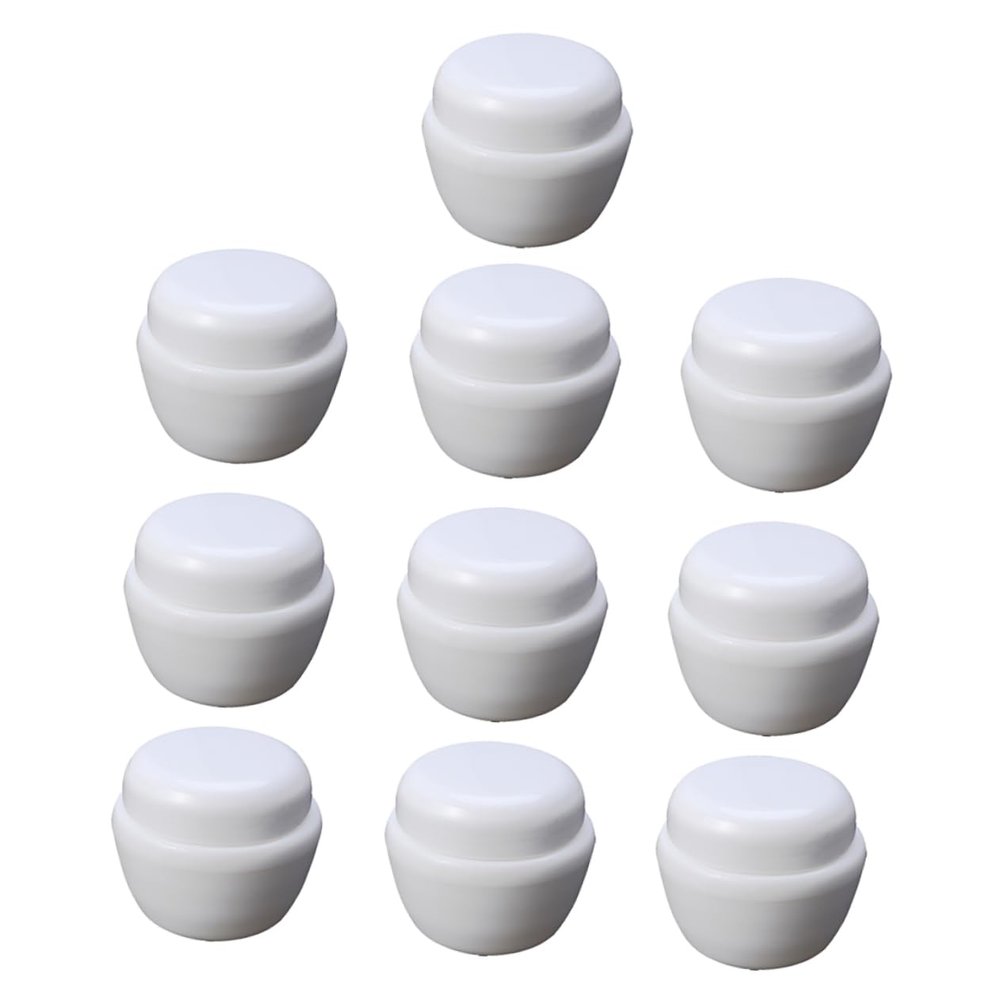 10pcs Creams Jars for Cosmetics Storage Lightweight Leak Containers for Lotions Butters and Oils for Travel and Home Use