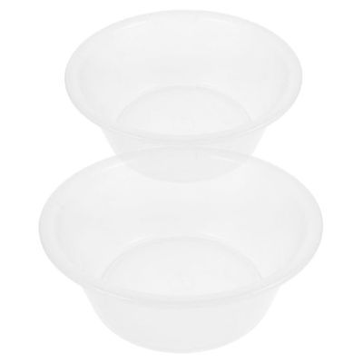 Beavorty 2Pcs Large Plastic Foot Wash Basin and Face Washing Tub Durable Foot Soaker for and Easy Maintenance Versatile Design for Soaking Feet and Face Cleaning Grey