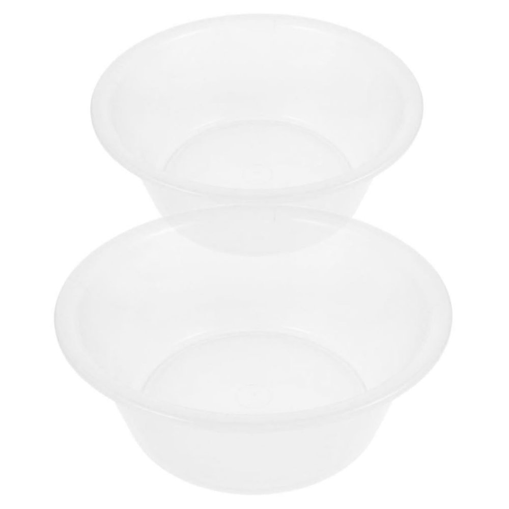 Beavorty 2Pcs Large Plastic Foot Wash Basin and Face Washing Tub Durable Foot Soaker for and Easy Maintenance Versatile Design for Soaking Feet and Face Cleaning Grey
