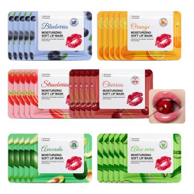 30PCS Lip Masks,Moisturizing Sleeping Lip Mask Sheet,Overnight Lip Masks Bulk,Effectively Nourishing Lip Patches for Spa Daily,Hydrating Lip Care Set for Women and Men