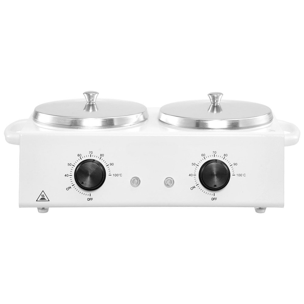 Double Wax Warmer 1200ML Professional Dual Wax Heater Pot for Hair Removal